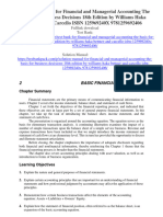 Solution Manual For Financial and Managerial Accounting The Basis For Business Decisions 18Th Edition by Williams Haka Bettner A Full Chapter PDF