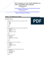 Test Bank For Chem 2 Chemistry in Your World 2Nd Edition by Hogg Isbn 113396298X 9781133962984 Full Chapter PDF