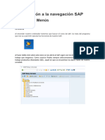 Introducción A La Navegación SAP - Manuales y Menus