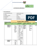 Actividad de Aprendizaje 2023 - Primero