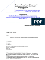 Test Bank For Psychology Perspectives and Connections 3Rd Edition Feist Rosenberg 0077861876 978007786187 Full Chapter PDF