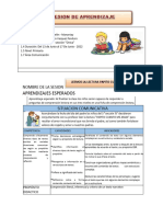 Sesione de Aprendizaje Primaria Modelo 2