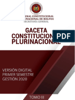 MRZ Primer-Semestre-Tomo-Iii Gaceta Constitucional 2020