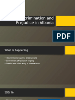 Discrimination and Prejudice in Albania