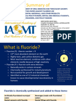 Fluoride Position Paper Slideshow Summary
