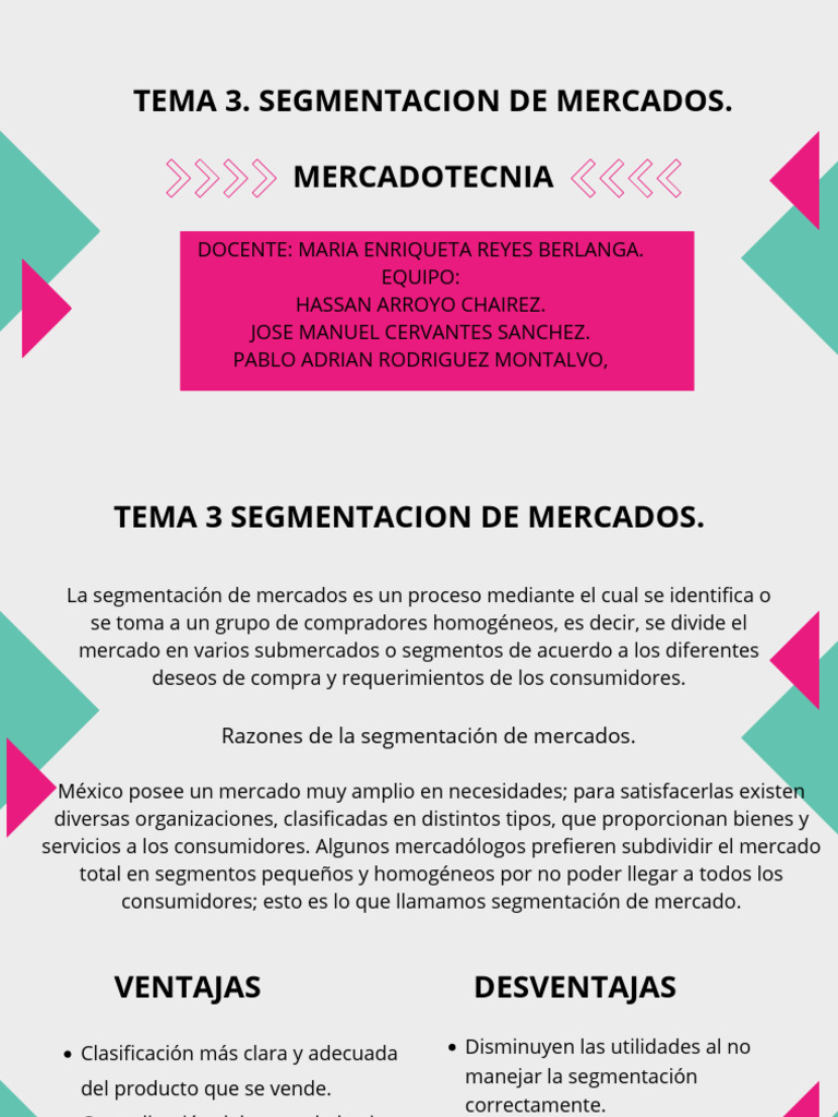 Estrategias de Segmentación de Mercados | PDF | Marketing | Mercado ...