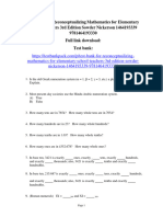 Test Bank For Reconceptualizing Mathematics For Elementary School Teachers 3Rd Edition Sowder Nickerson 1464193339 9781464193330 Full Chapter PDF