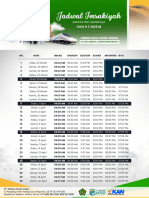 Green and White Modern Ramadhan Schedule 2023 Poster