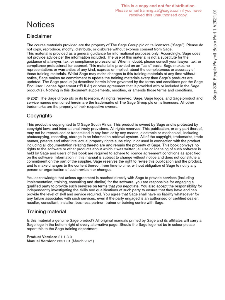 SAGE PAYROLL TUTORIAL PDF visual data 3