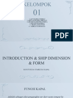 Presentation Introduction & Ship Dimension & Form Kelompok 1 Nautika 1 Charlie