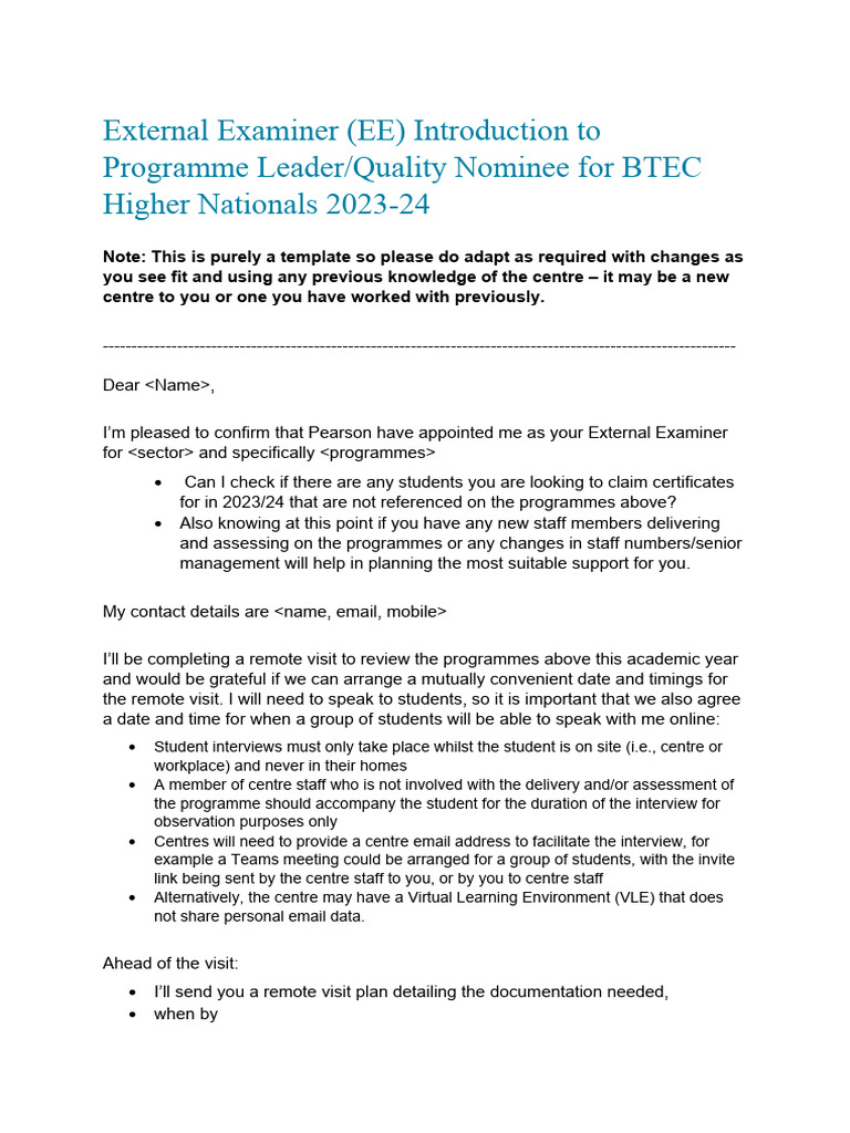 BTEC Higher Nationals EE Introduction 2023-24 | PDF | Career & Growth ...