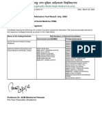 BSMMU Hospital Management July 2024