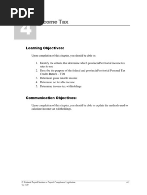 2023 PCL Chapter 4 income tax