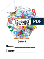 Booklet Maths Junior 6 2024