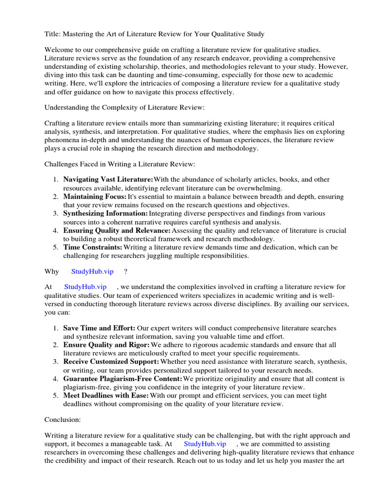 LITERATURE REVIEW IN RESEARCH EXAMPLE QUALITATIVE visual data 4