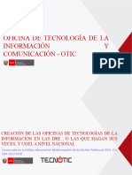 Creación de Las OTI DRE y UGEL para UGEL v1