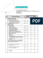 Checklist Persyaratan Sni.