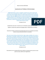 A postura de um Timóteo no fim dos tempos