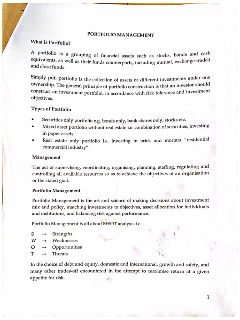 423 - Property & Portfolio MGT | PDF