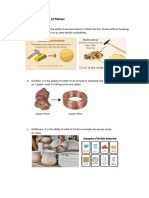 Special Characteristics of Matter