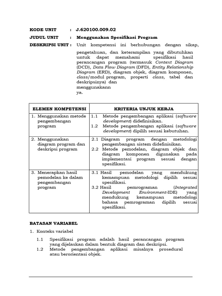 02.menggunakan Spesifikasi Program | PDF | Komputer | Teknologi & Rekayasa