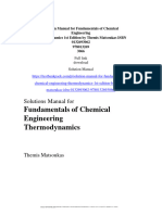Fundamentals of Chemical Engineering Thermodynamics: Solutions Manual For