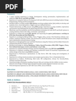 7 Years Experience MSSQL Developer Resume