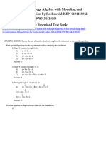 Test Bank For College Algebra With Modeling and Visualization 6Th Edition by Rockswold Isbn 0134418042 9780134418049 Full Chapter PDF