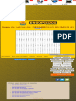 Jugar Sopas de Letras de DESARROLLO HUMANO 41 en Línea