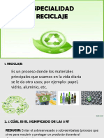 Especialidad Reciclaje