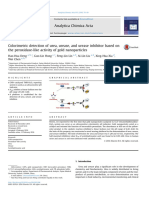 Colorimetric Detection of Urea, Urease, and Urease Inhibitor Based On The Peroxidase-Like Activity of Gold Nanoparticles