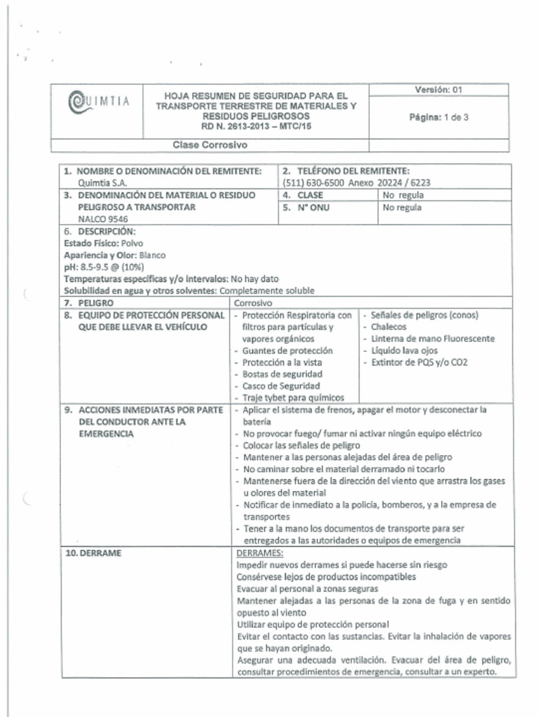 Nalco Stabrex40 - 301068 - 4758318012 | PDF
