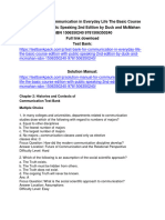 Test Bank For Communication in Everyday Life The Basic Course Edition With Public Speaking 2Nd Edition by Duck and Mcmahan Isbn 1506350240 9781506350240 Full Chapter PDF