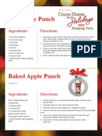 2011 Holiday Punch Recipe