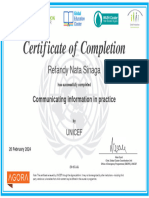 Communicating-Info-In-Practice - Module Certificate