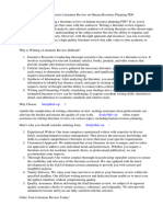 Literature Review On Human Resource Planning PDF