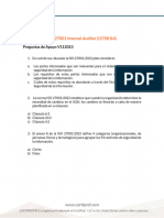 Preguntas de Apoyo ISO 27001 Internal Auditor (V112023) SP