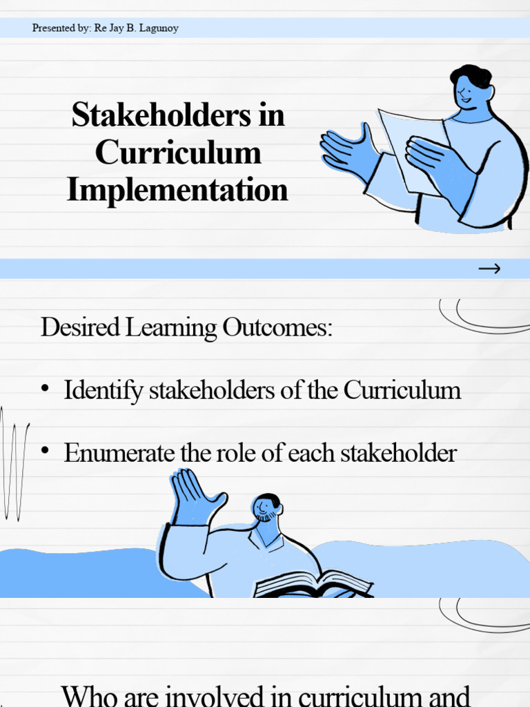 Stakeholders In Curriculum Implementation 1 1 Pdf Curriculum Teachers