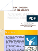 Academic English - Writing Strategies