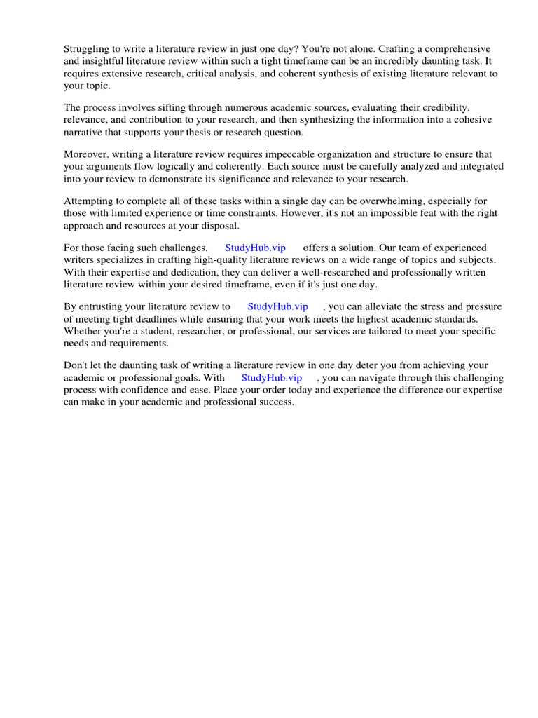 how-to-write-a-literature-review-in-one-day-pdf
