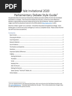 Yale Parli Style Guide 2020