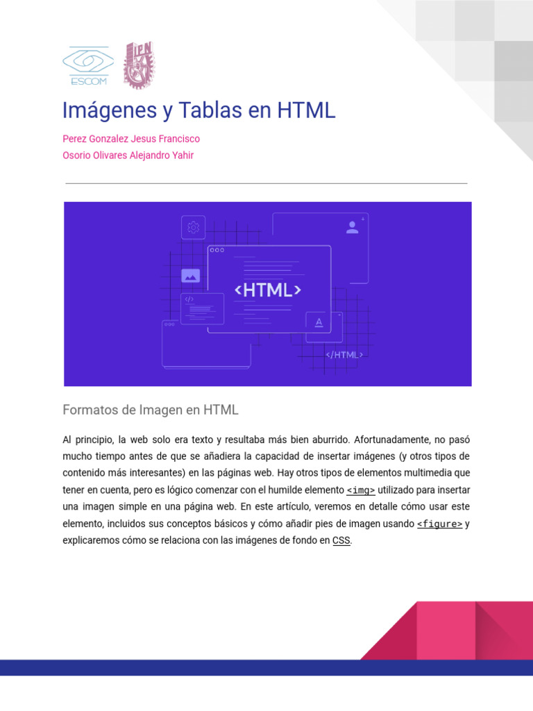 Tablas HTML | PDF | Formatos de archivo de computadora | Datos de ...