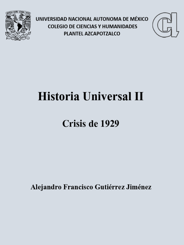 Impacto Global de la Crisis de 1929 | PDF | Gran depresion | Accidente ...