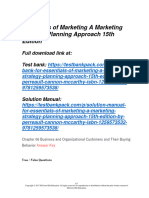 Essentials of Marketing A Marketing Strategy Planning Approach 15Th Edition Perreault Test Bank Full Chapter PDF