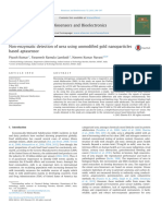 Non-Enzymatic Detection of Urea Using Unmodified Gold Nanoparticles Based Aptasenso