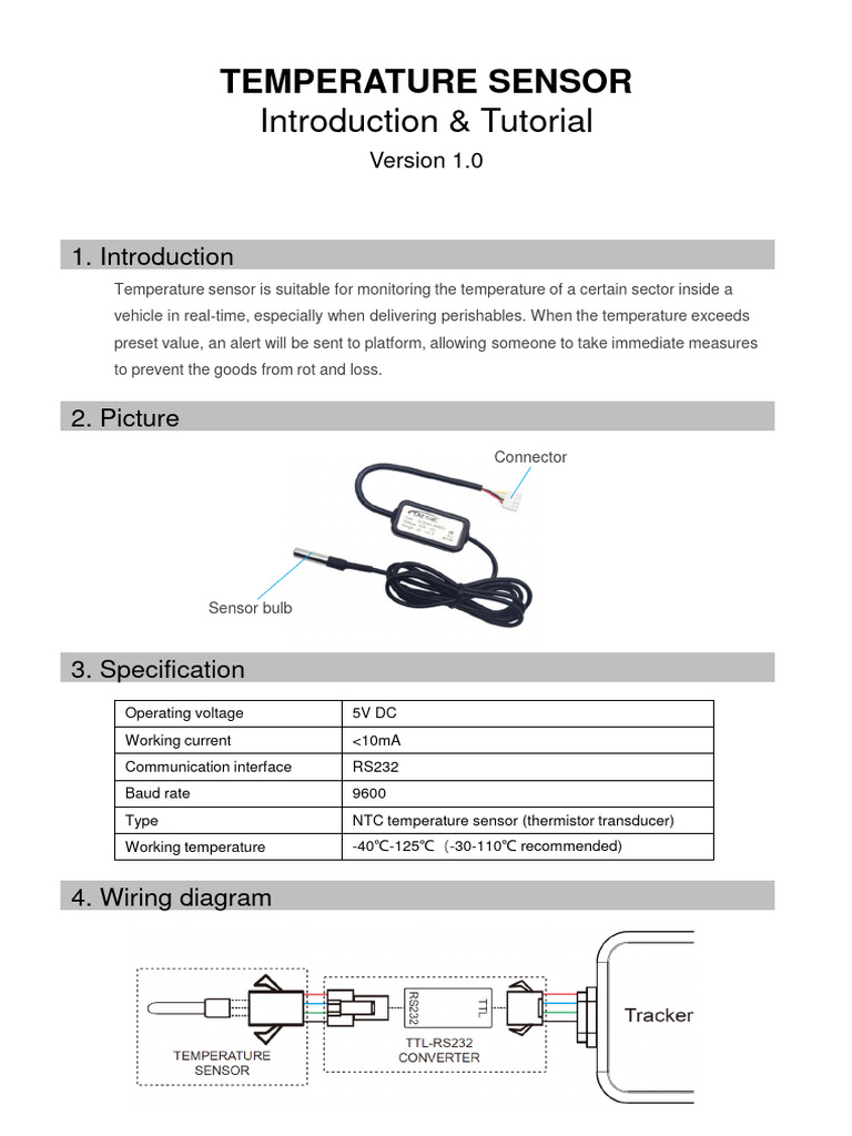 Temperature Sensor Operation Guide | PDF | Electrical Engineering ...