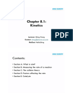 Chapter 8.1 Kinetics and Equilibrium