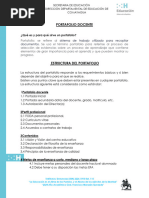 Lineamientos Portafolio Docente 2024 | PDF | Evaluación | Plan de estudios