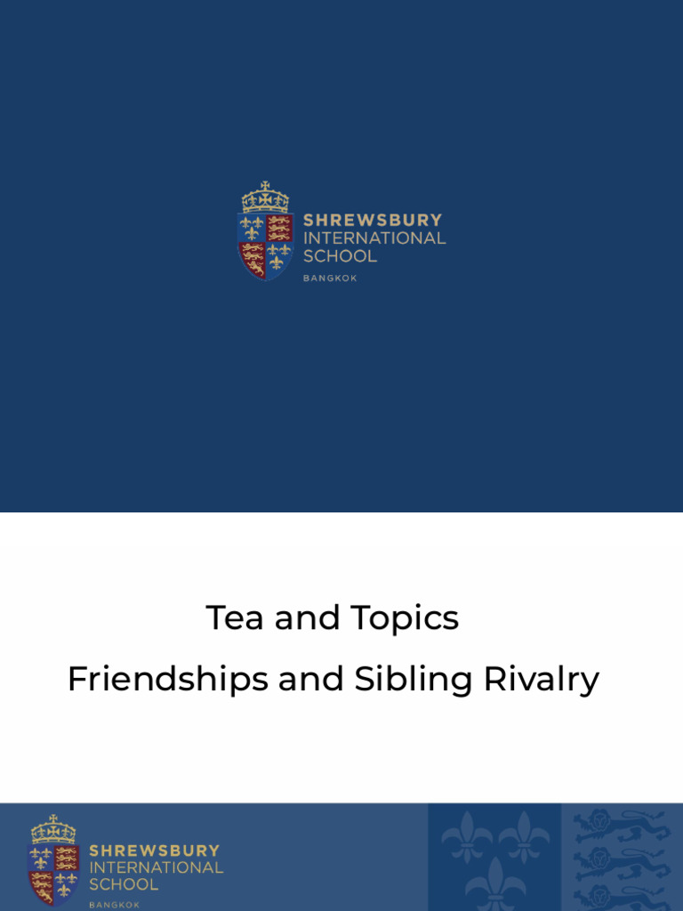 Navigating Sibling Rivalry and Friendships | PDF | Sibling | Bullying