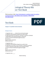 Modern Sociological Theory 8Th Edition Ritzer Test Bank Full Chapter PDF